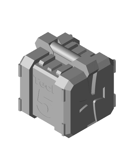 Azur Lane Tech 5 Gear Box Solid v35.stl 3d model