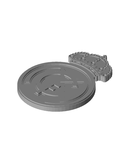 Real Madrid Club de Fútbol coaster or plaque. 3d model