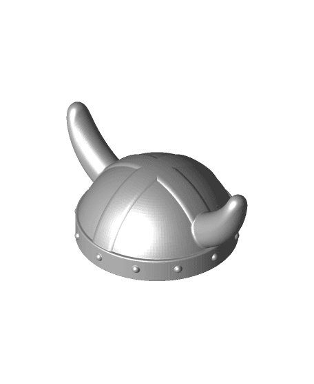 Wearable viking helm 2 - Print in place - Halloween costume 3d model