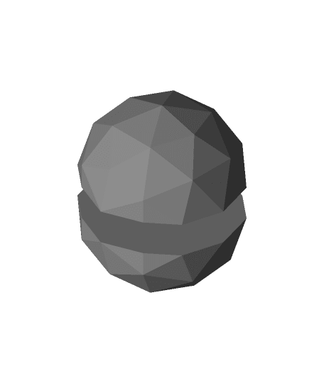 3 part 60-sided Object.obj 3d model