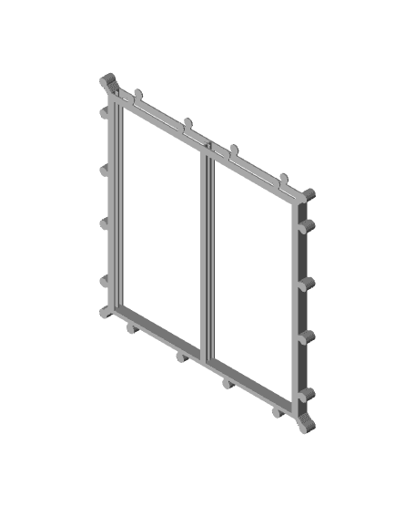 Enigma 0 short 2 slot frame - 90 mm hueforge photos.stl 3d model