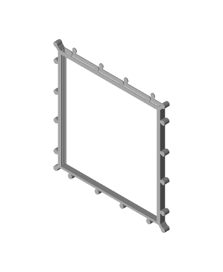 Enigma 0 short 2 slot frame - 180 mm hueforge photos.stl 3d model