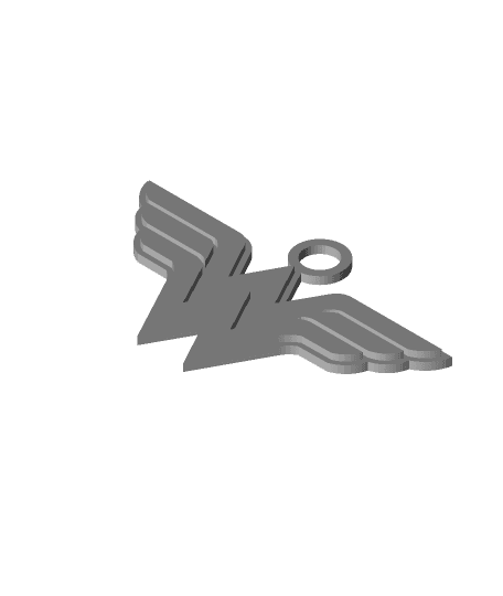 Wonder Woman Logo Necklace 3d model