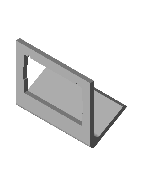 Simple Hygrometer Thermometer Stand 3d model