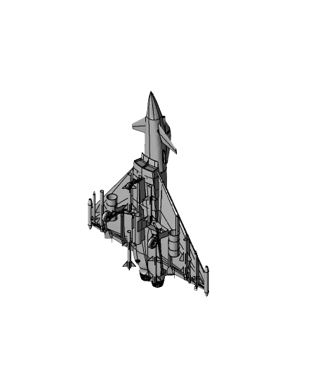 EUROFIGHTER AIRCRAFT 3d model