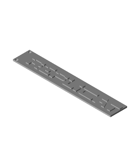 Replicator 2000 Name Plate 3d model