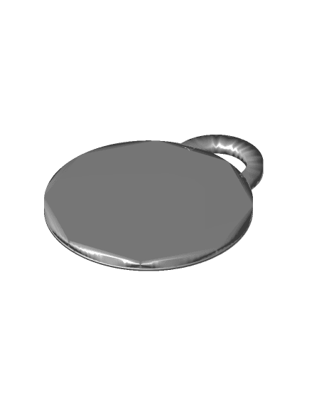 Poker Chip Keyring (AMS Ready) 3d model