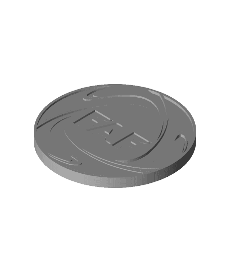 Andorran Football Federation coaster or plaque 3d model