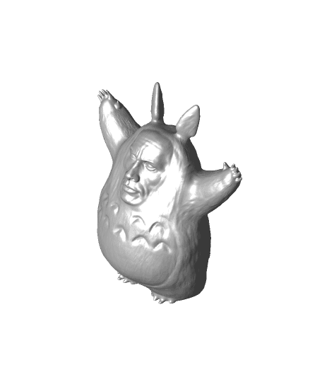 Totorock (The Rock + My Neighbor Totoro) - Support Free 3d model