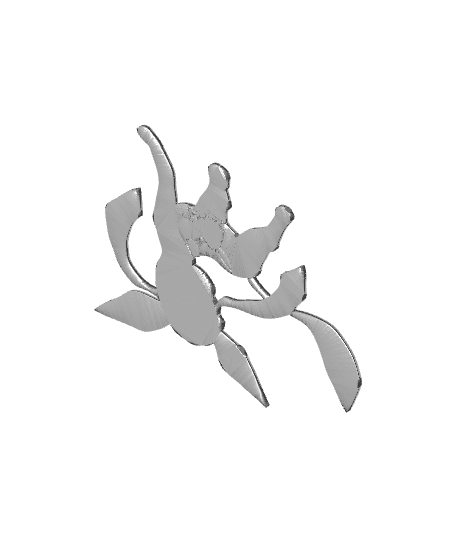 Pokémon Glaceon Evolution Separate Bodies 3d model