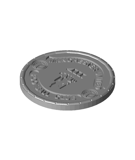 Manchester United Football Club Coaster 3d model