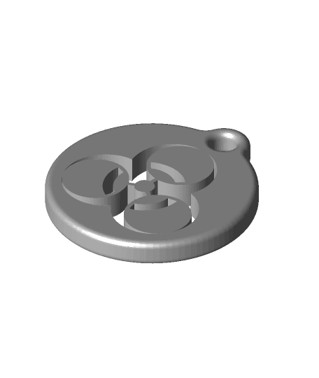 Biohazard Keychain 3d model