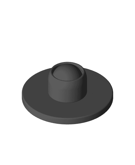 ball wheel base tiny roller  3d model