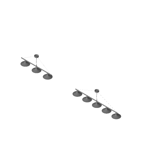 Classic 3 brass lamp, SKU. 26464 by Pikartlights 3d model