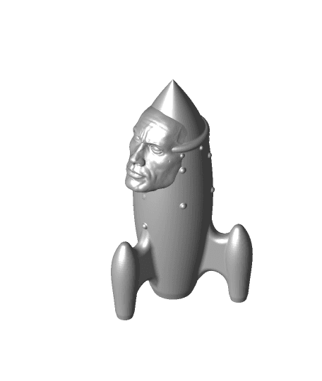 ROCKet - Retro Futuristic Decoration 3d model