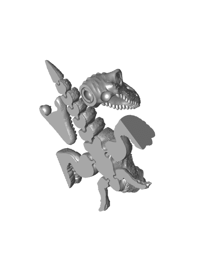 Flexi T-Rex Dinosaur  | Articulated Trex NO support 3d model