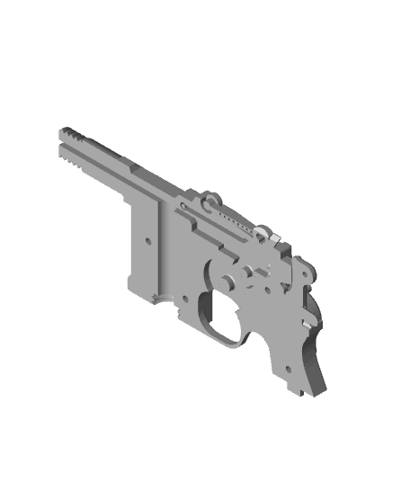 Han Solo's Blaster (3D Printable) 3d model