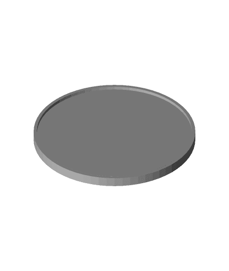 Coaster curved edges 3d model