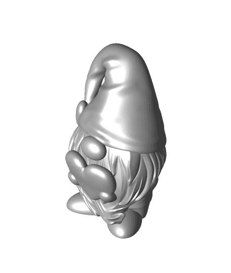 Valentines Gnome 3d model