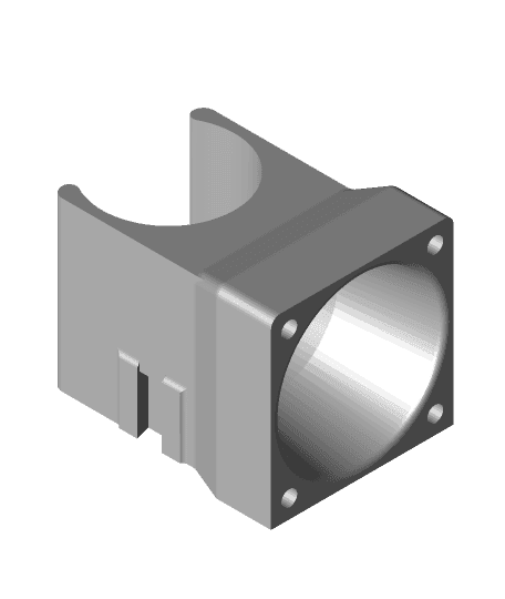 Surround Print Cooler - 40x40 fan (for E3D type hotends) by j3stef 3d model