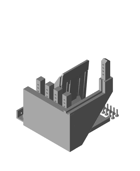 Laptop phone holder/shelf (no supports).stl 3d model