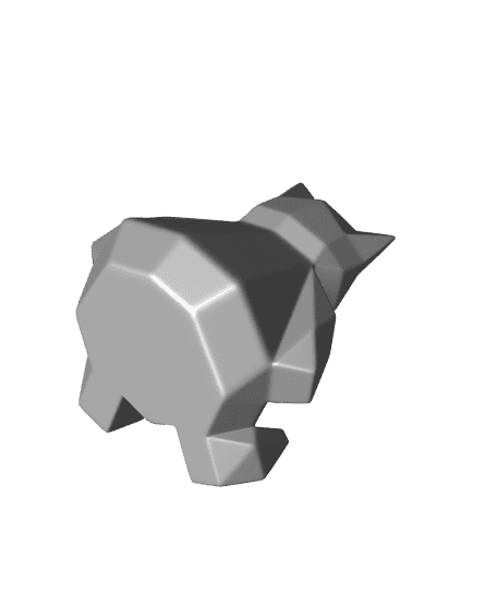 Low-poly Snorlax 3d model