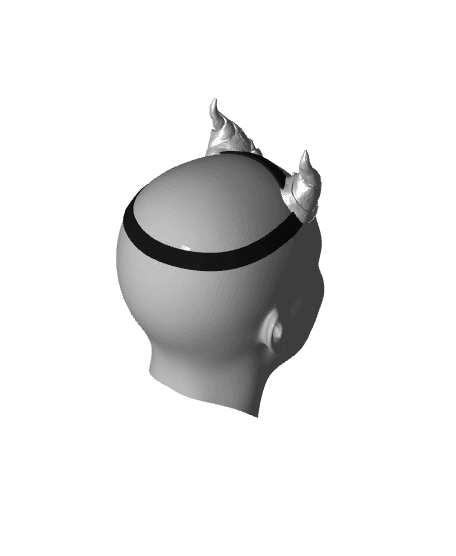 FANTASY DAGGERPEAKS HORNS SET BALDURS GATE 3 3d model