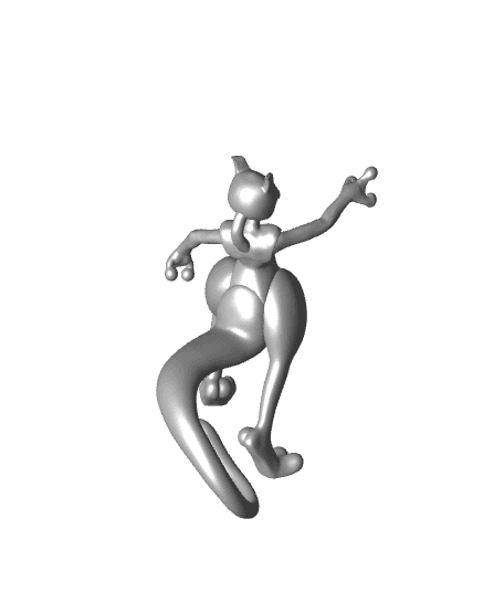 Life Sized Mewtwo 3D Printer File STL 3d model