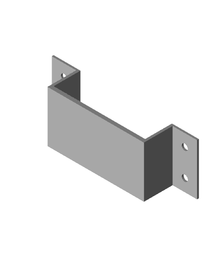 Roku Express Under TV Mount.stl 3d model