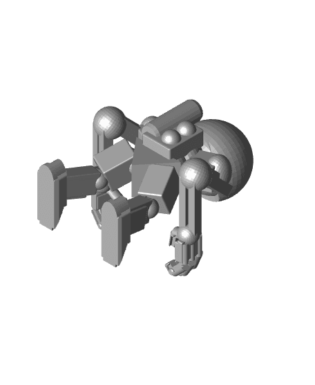 FHW: Desktop Standing Danni Bot 3d model