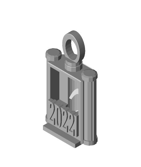 FHW: Modern Christmas Ornament H v1.1 3d model