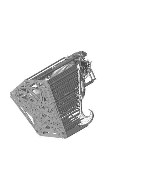 Werewolf Warlord Moon Axe (50mm) 3d model