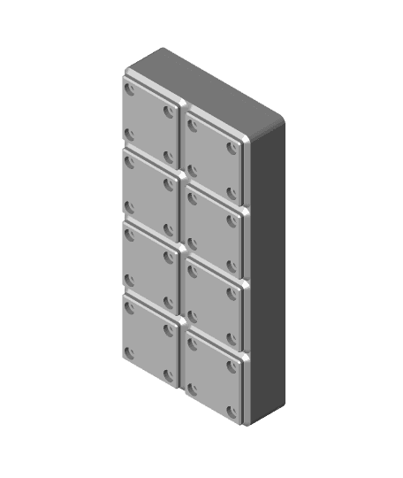 3/8" SAE Gridfinity Socket Set 3d model