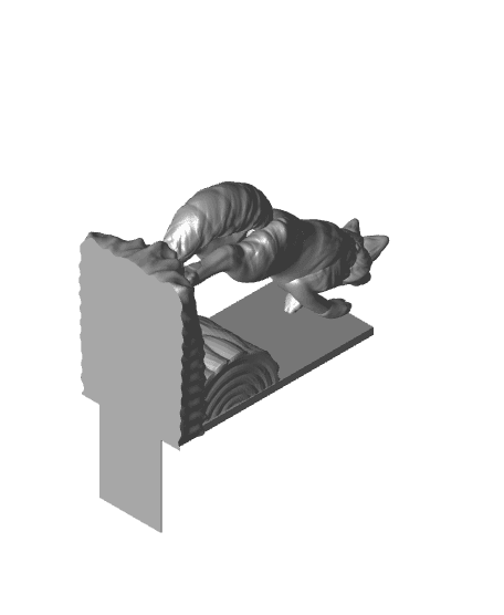 Fox Bookends 3d model