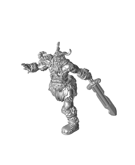 Zombie Frost Giant - Giant - PRESUPPORTED - 32mm Scale  3d model