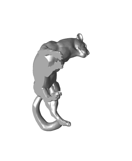 Figurine of Wondrous Power - Obsidian Panther 3d model