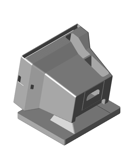 VINTAGE CRT MONITOR IPAD HOLDER 3d model