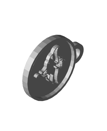 Skyrim Healing tome keychain/pendant  3d model