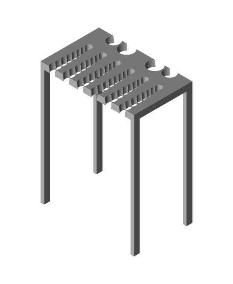 Paint brush rack | Hang your brushes bristles down! 3d model