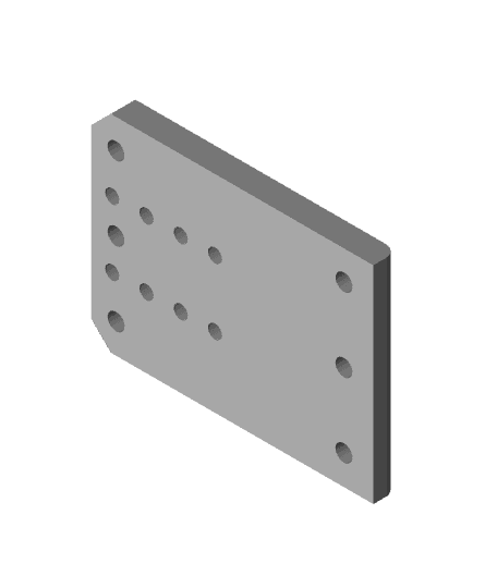 HMG7.3 E5 Rear Fan Box X Carriage Short Back.stl 3d model