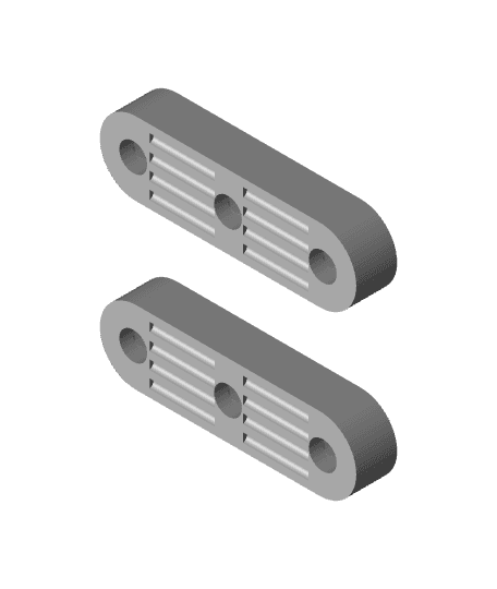 HMG7.3 M1 Box X Carriage 5mm Flush Belt Clips.stl 3d model