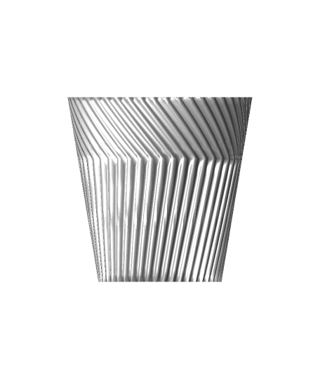  Angled Pencil Cup, Desk Organizer (Vase Mode)  3d model