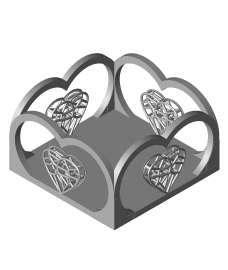 Valentines Open Heart Box.stl 3d model