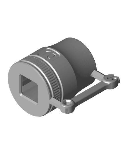 10mm Socket Christmas Tree Ornament! - Mechanics Celebrate too! 3d model