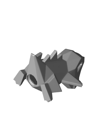 Low-poly Totodile - Piggy Bank 3d model