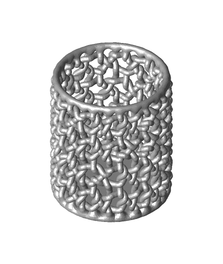 Tangle Weave Vase (Small) 3d model