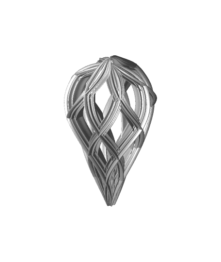 Christmas Teardrop Ornament 2 3d model