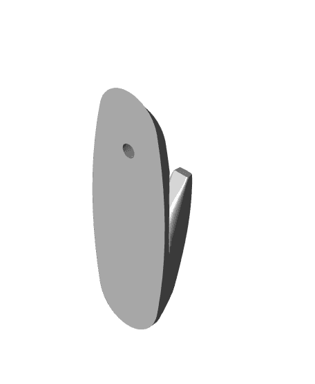 Holder wall 4mm 3d model