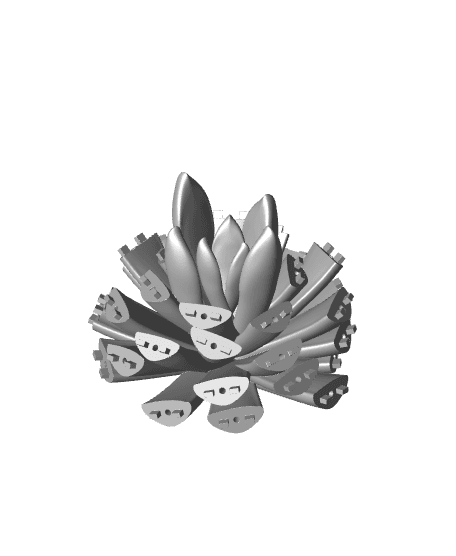 Push Pin Succulent 3d model