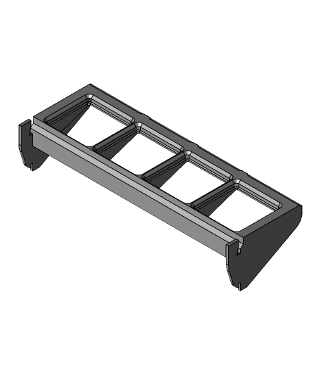 2x7 WallControl to 1x4 Gridfinity Adapter 3d model